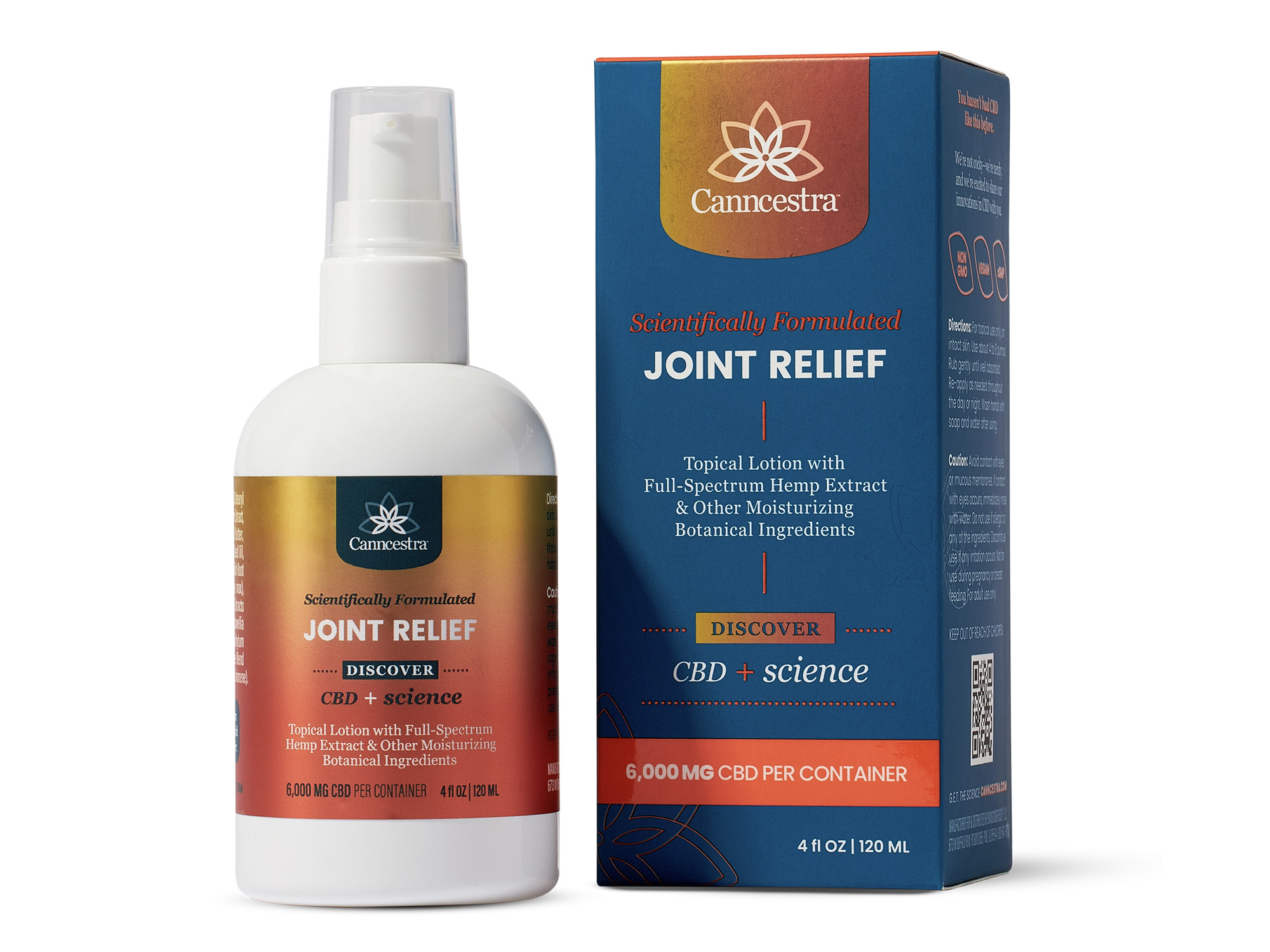 Canncestra Joint Relief lotion — bottle and carton