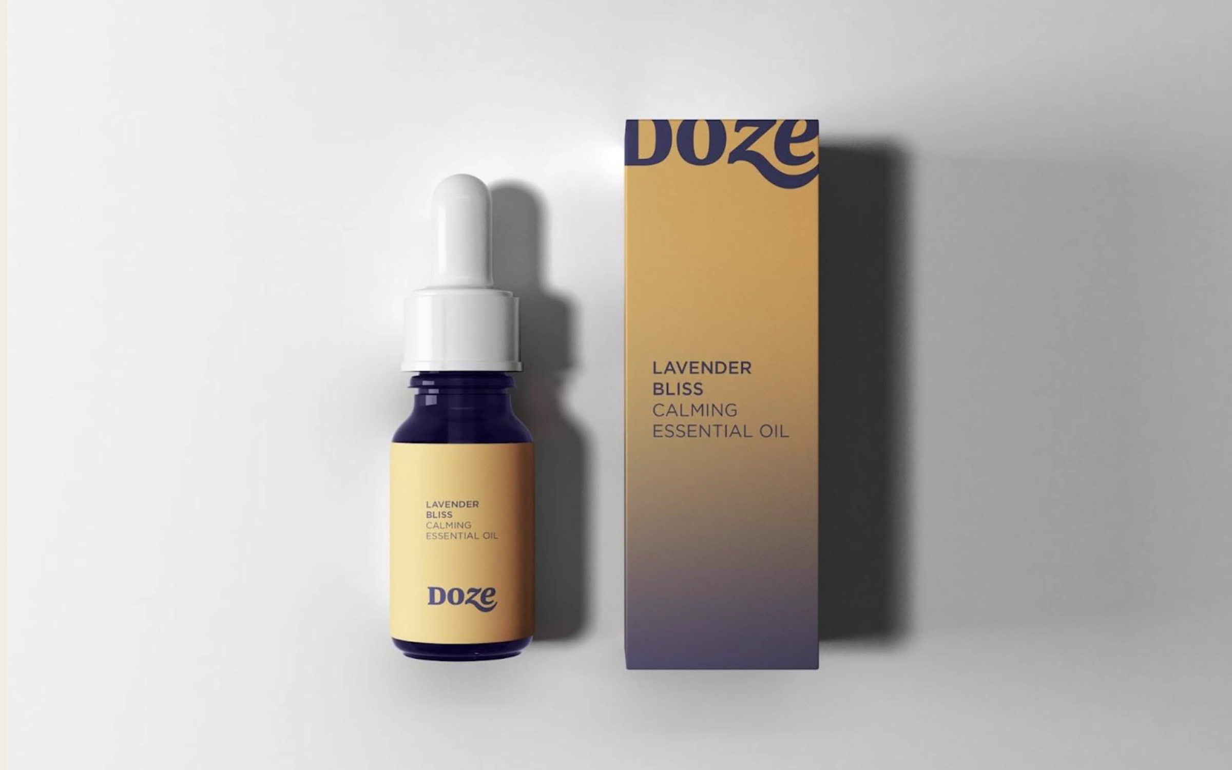 Doze — Lavender Bliss calming essential oil packaging