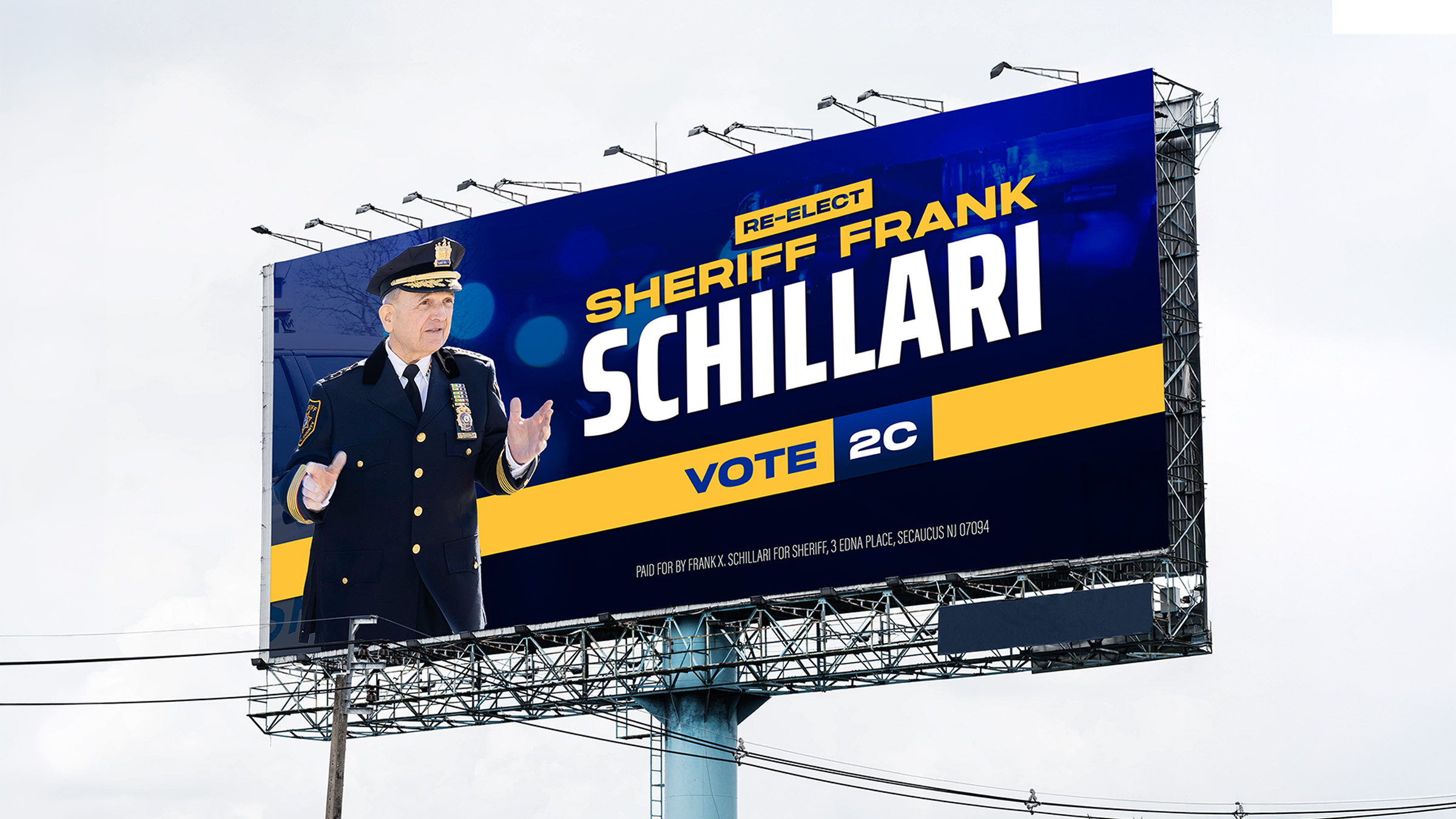 Sheriff Frank Schillari — Campaign website hero