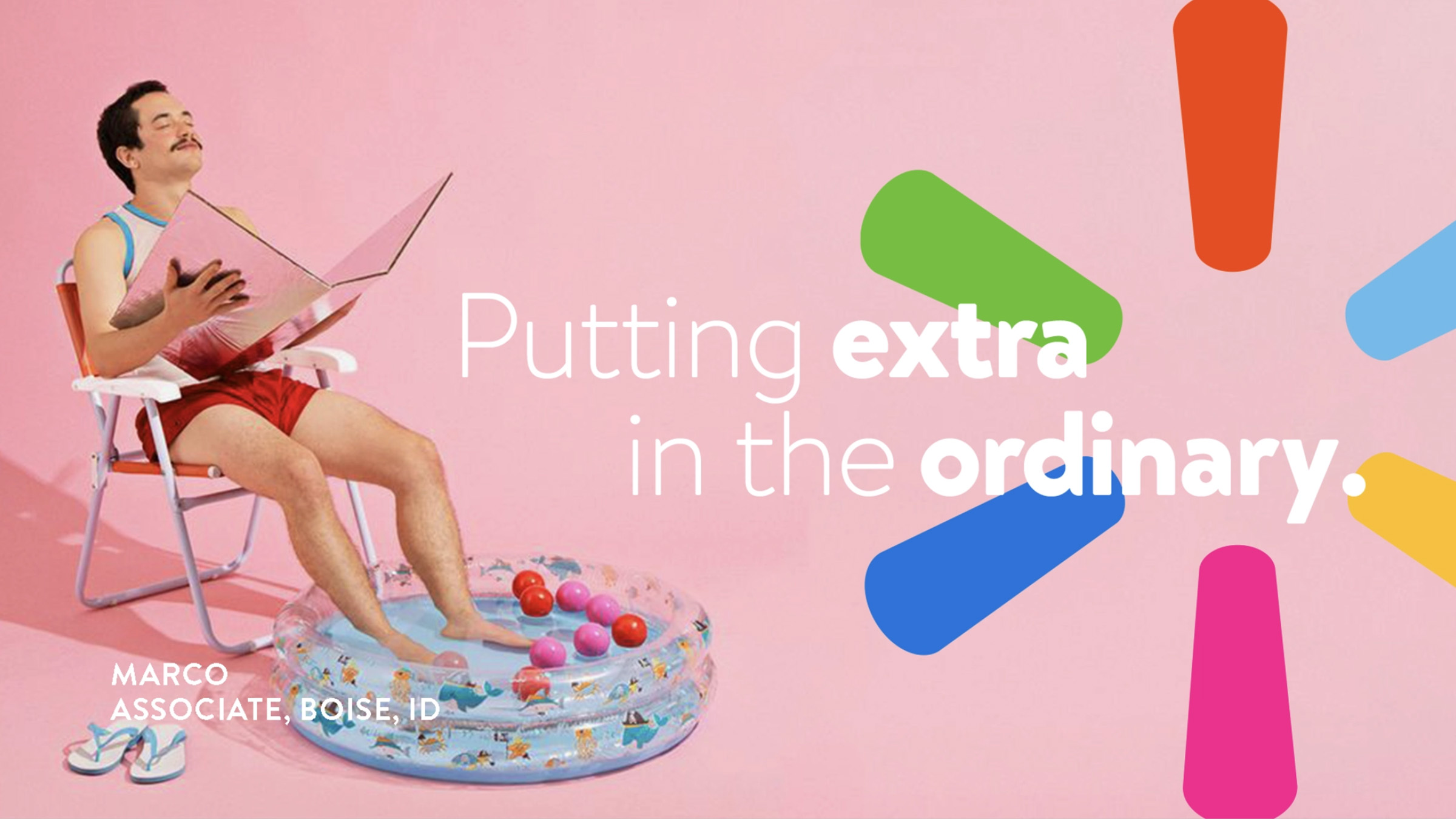 Walmart campaign subway takeover — Charlene, associate from North East, Maryland. Where, how, and when extra meets ordinary.